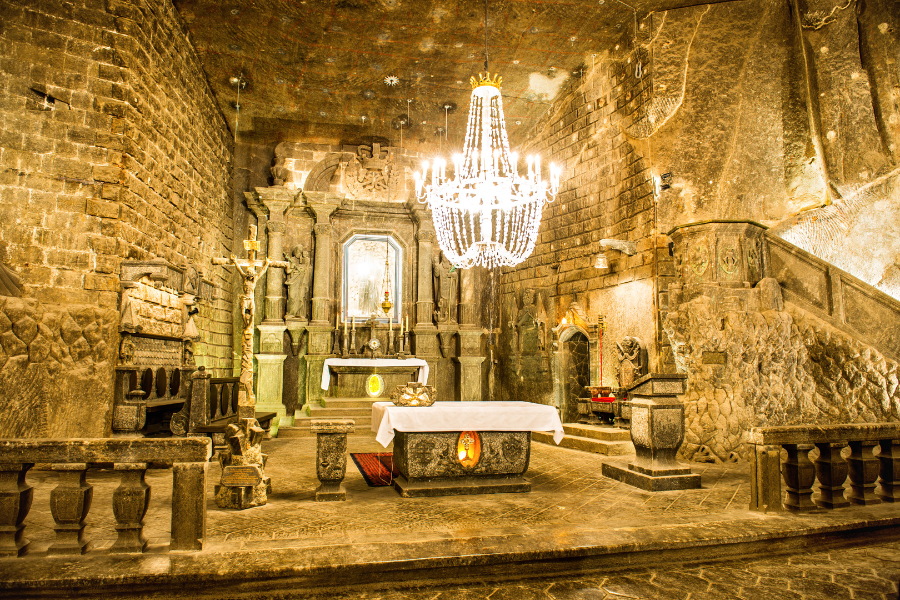 Capilla Santa Kinga en la Minas de sal de Cracovia