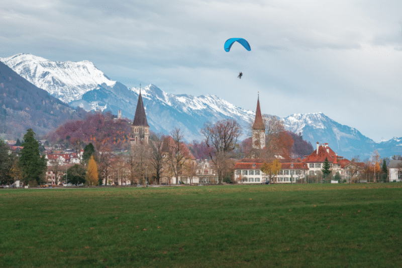 Parque Höhematte con vistas al Jungfrau