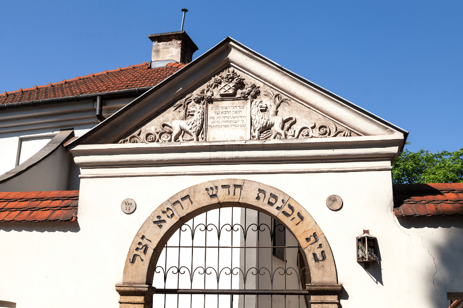 Sinagoga Remuh en el barrio judío de Cracovia