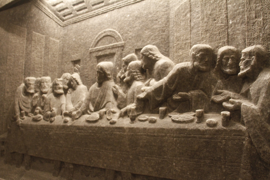 Escultura de sal en la Minas de Wieliczka