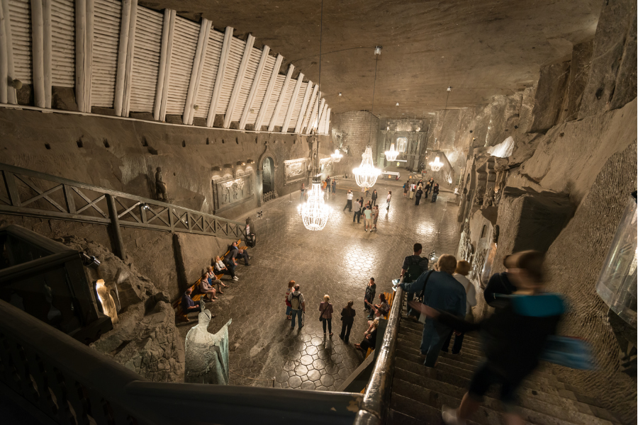 fotos de las minas de sal de Cracovia