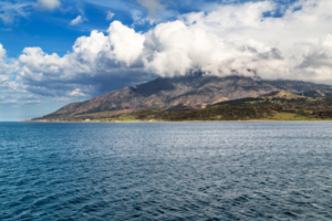 Vista de la isla Samotracia
